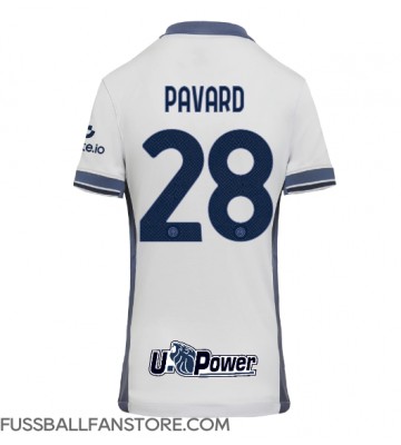 Inter Milan Benjamin Pavard #28 Replik Auswärtstrikot Damen 2024-25 Kurzarm